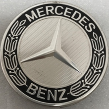 Load image into Gallery viewer, Set of 4 Mercedes 75MM Classic Dark Blue Wheel Center Hub Caps AMG 5f0265b0