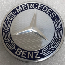Load image into Gallery viewer, Set of 4 Mercedes 75MM Classic Dark Blue Wheel Center Hub Caps 8a7166a5