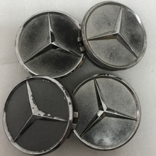 Load image into Gallery viewer, 4x for Mercedes-Benz Matte Black Wheel Center Hub Caps 75mm 758deb1e