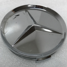 Load image into Gallery viewer, SET OF 3 Mercedes Benz CHROME CENTER CAPS A1714000125 a8368d4f