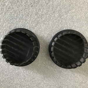 Set of 2 Cadillac Wheel Center Caps Glossy Black 9597375 b7aa7769