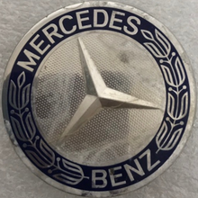 Load image into Gallery viewer, Set of 4 Mercedes 75MM Classic Dark Blue Wheel Center Hub Caps AMG 1760355b