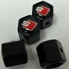 Load image into Gallery viewer, Set of 4 Universal S Wheel Stem Air Valve Caps Anti-theft Cover Kit