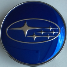 Load image into Gallery viewer, SET OF 2 Subaru Wheel Center Cap Blue 0707711c