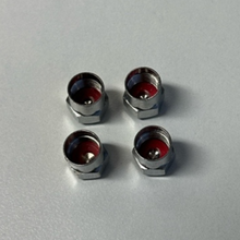 Load image into Gallery viewer, Set of 4 Hyundai Silver Wheel Stem Air Valve Caps 3266aa58