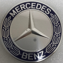 Load image into Gallery viewer, Set of 4 Mercedes 75MM Classic Dark Blue Wheel Center Hub Caps a25fe1cd