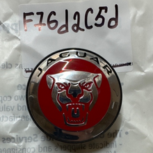 Load image into Gallery viewer, Set of 4 Jaguar Center Cap PA6-M20-GF10 Red Logo f76d2c5d