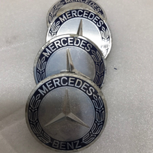 Load image into Gallery viewer, Set of 4 Mercedes 75MM Classic Dark Blue Wheel Center Hub Caps ac5c8b23