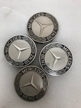 Load image into Gallery viewer, Set of 4 Mercedes 75MM Classic Dark Blue Wheel Center Hub Caps c2c798ed
