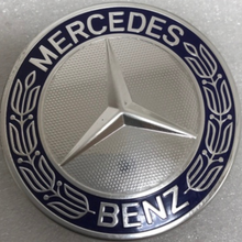 Load image into Gallery viewer, Set of 4 Mercedes 75MM Classic Dark Blue Wheel Center Hub Caps c205a572