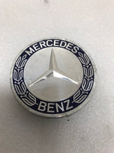 Load image into Gallery viewer, Set of 4 Mercedes 75MM Classic Dark Blue Wheel Center Hub Caps df57ccf3