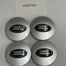 Load image into Gallery viewer, Set of 4 Land Rover Range Rover Center Hub Cap Silver RRJ000010XXX e66072f0