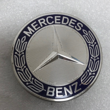 Load image into Gallery viewer, Set of 4 Mercedes-Benz 75MM Classic Dark Blue Wheel Center Caps e2ec234c