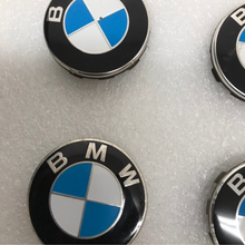 Load image into Gallery viewer, BMW  Blue White 56mm Wheel Center Caps Set of 4 For BMW b79d1e27
