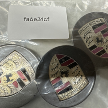 Load image into Gallery viewer, Set of 3 Porsche 911 Boxter 955 Wheel Center Hub Cap OEM 7L5601149 fa6e31cf