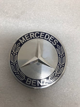 Load image into Gallery viewer, Set of 4 Mercedes 75MM Classic Dark Blue Wheel Center Hub Caps dfae7437