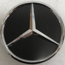 Load image into Gallery viewer, Set of 4 Mercedes-Benz Matte Black Wheel Center Hub Caps 75mm 55132ab6