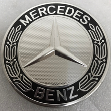 Load image into Gallery viewer, Set of 4 Mercedes 75MM Classic Dark Blue Wheel Center Hub Caps AMG 40db75c9