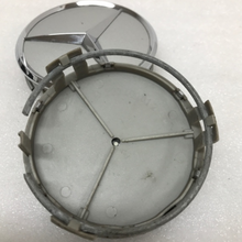 Load image into Gallery viewer, SET OF 2 Mercedes Benz SILVER Center Caps 2204000125 75 MM 365def1d