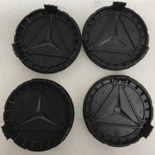 Load image into Gallery viewer, Set of 4 Mercedes-Benz Black Wheel Center Caps 519325c9