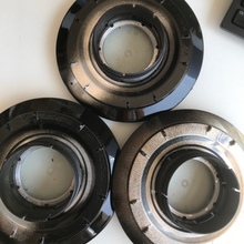 Load image into Gallery viewer, Set of 3 Mercedes Benz OEM Genuine Black Wheel Center Caps 2b2a0969 A0004001100
