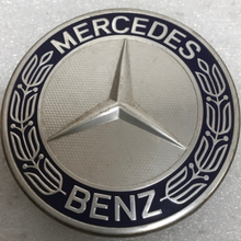 Load image into Gallery viewer, Set of 4 Mercedes  Classic Dark Blue Wheel Center Hub Caps AMG Wreath 3efb06a7
