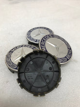 Load image into Gallery viewer, Set of 4 Mercedes Classic Dark Blue Wheel Center Hub Caps AMG Wreath 76f2cc15