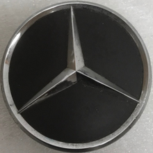 Load image into Gallery viewer, Set of 4 Mercedes-Benz Matte Black Wheel Center Hub Caps 3d7e8d07