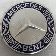 Load image into Gallery viewer, Set of 4 Mercedes 75MM Classic Dark Blue Wheel Center Hub Caps AMG dc6f8fd5