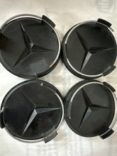 Load image into Gallery viewer, Set of 4 Mercedes-Benz Wheel Center Cap Matte Black 015ddbc3