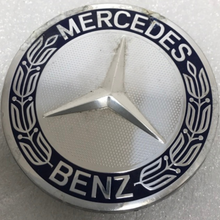 Load image into Gallery viewer, Set of 4 Mercedes 75MM Classic Dark Blue Wheel Center Hub Caps ac5c8b23