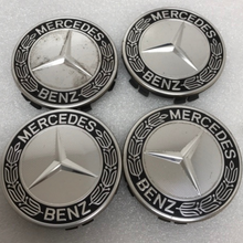Load image into Gallery viewer, Set of 4 Mercedes 75MM Classic Dark Blue Wheel Center Hub Caps e796ba03