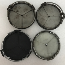 Load image into Gallery viewer, Set of 4 Mercedes-Benz Matte Black Wheel Center Hub Caps 75mm 040a7d0b