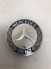 Load image into Gallery viewer, Set of 4 Mercedes 75MM Classic Dark Blue Wheel Center Hub Caps 5a8b5ce0