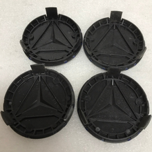 Load image into Gallery viewer, Set of 4 Mercedes Classic Dark Blue Wheel Center Hub Caps AMG Wreath 13e63e80