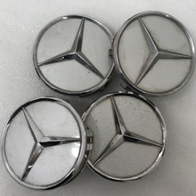 Load image into Gallery viewer, 4x for Mercedes-Benz Silver Wheel Center Hub Caps 75mm 7962fcb8