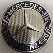 Load image into Gallery viewer, Set of 4 Mercedes 75MM Classic Dark Blue Wheel Center Hub Caps AMG d310b681