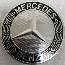 Load image into Gallery viewer, Set of 4 Mercedes 75MM Classic Dark Blue Wheel Center Hub Caps 2200de19
