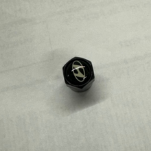Load image into Gallery viewer, Set of 4 Hyundai Black Wheel Stem Air Valve Caps 8d190d81