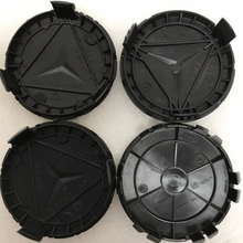 Load image into Gallery viewer, Set of 4 Mercedes-Benz Wheel Center Caps 75mm Classic Black d8e86b2f