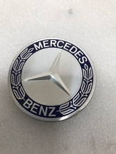 Load image into Gallery viewer, Set of 4 Mercedes 75MM Classic Dark Blue Wheel Center Hub Caps 985c0799