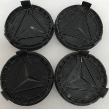 Load image into Gallery viewer, Set of 4 Mercedes Classic Dark Blue Wheel Center Hub Caps AMG Wreath 1006c79d