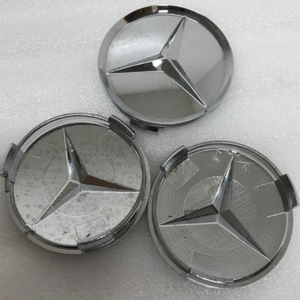 SET OF 3 Mercedes Benz CHROME CENTER CAPS A1714000125 a8368d4f