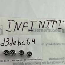 Load image into Gallery viewer, Set of 4 Universal Infiniti Silver Wheel Stem Air Valve Caps d3debc64