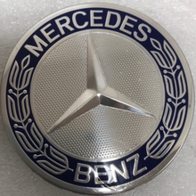 Load image into Gallery viewer, Set of 4 Mercedes 75MM Classic Dark Blue Wheel Center Hub Caps AMG b49527de