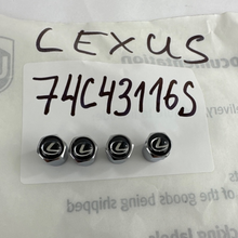 Load image into Gallery viewer, Set of 4 Lexus Tire Valves For Car 74c43116S