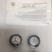 Load image into Gallery viewer, Set of 4 Mercedes-Benz 75MM Classic Dark Blue Wheel Center Hub Caps AMG 2062f474
