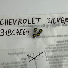Load image into Gallery viewer, Set of 4 Universal Chevrolet Silver Wheel Stem Air Valve Caps 91BC4EE4