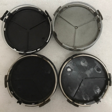 Load image into Gallery viewer, Set of 4 Mercedes-Benz Matte Black Wheel Center Hub Caps 75mm 55132ab6