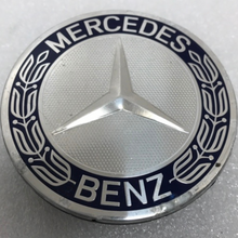 Load image into Gallery viewer, Set of 4 Mercedes 75MM Classic Dark Blue Wheel Center Hub Caps 89f014db